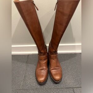 Tory Burch Brown Knee-High Leather Boots